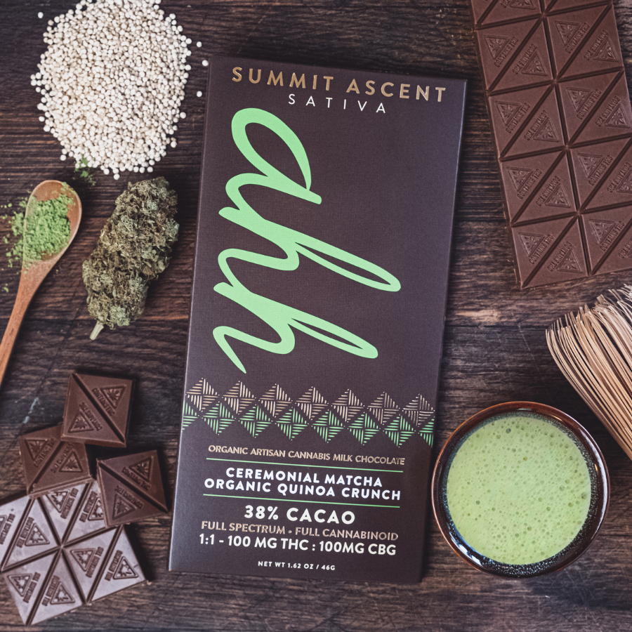 Photograph of product: Oui'd Matcha Chocolate | 100mg 20 Pieces