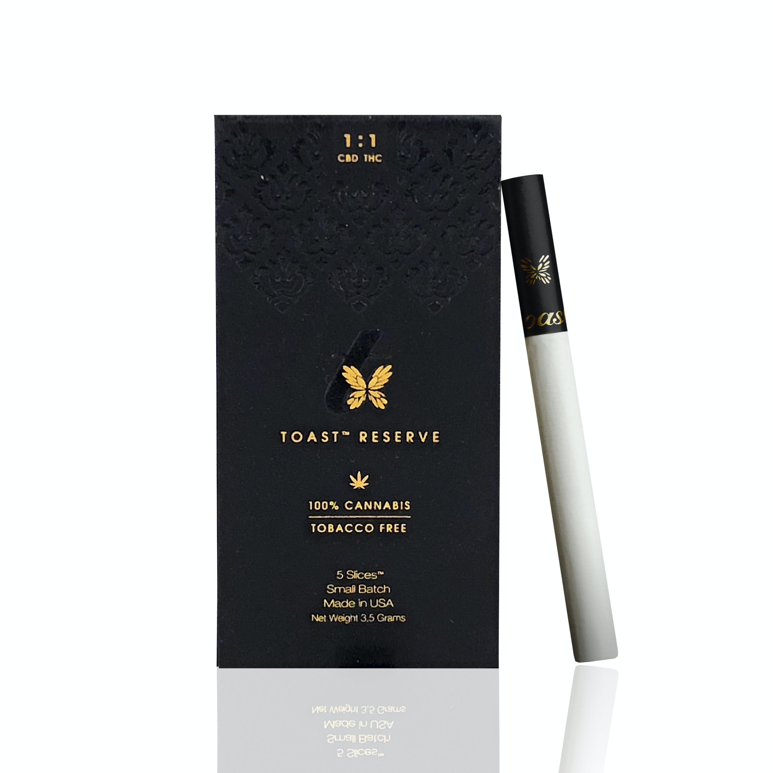 Photograph of product: Toast | 5-Pack 3.5g - Reserve 1:1 CDB/TH-oui