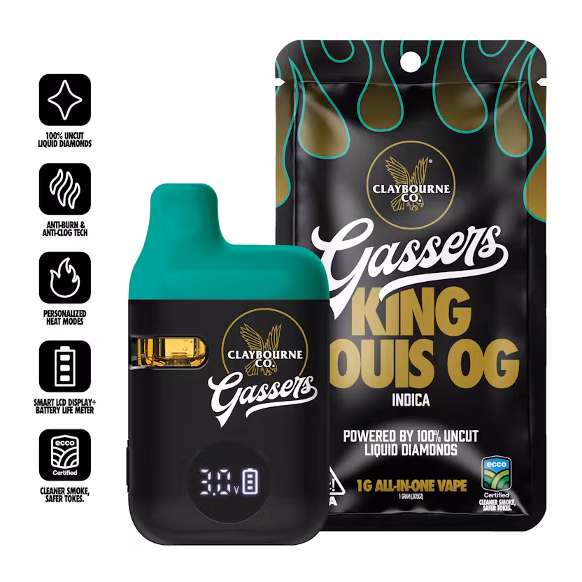 Photograph of product: Claybourne - King Louis OG - Gassers - Disposable