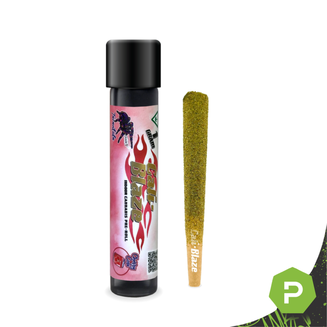 Photograph of product: Cali Blaze Tarantula Preroll | Cherry Cola