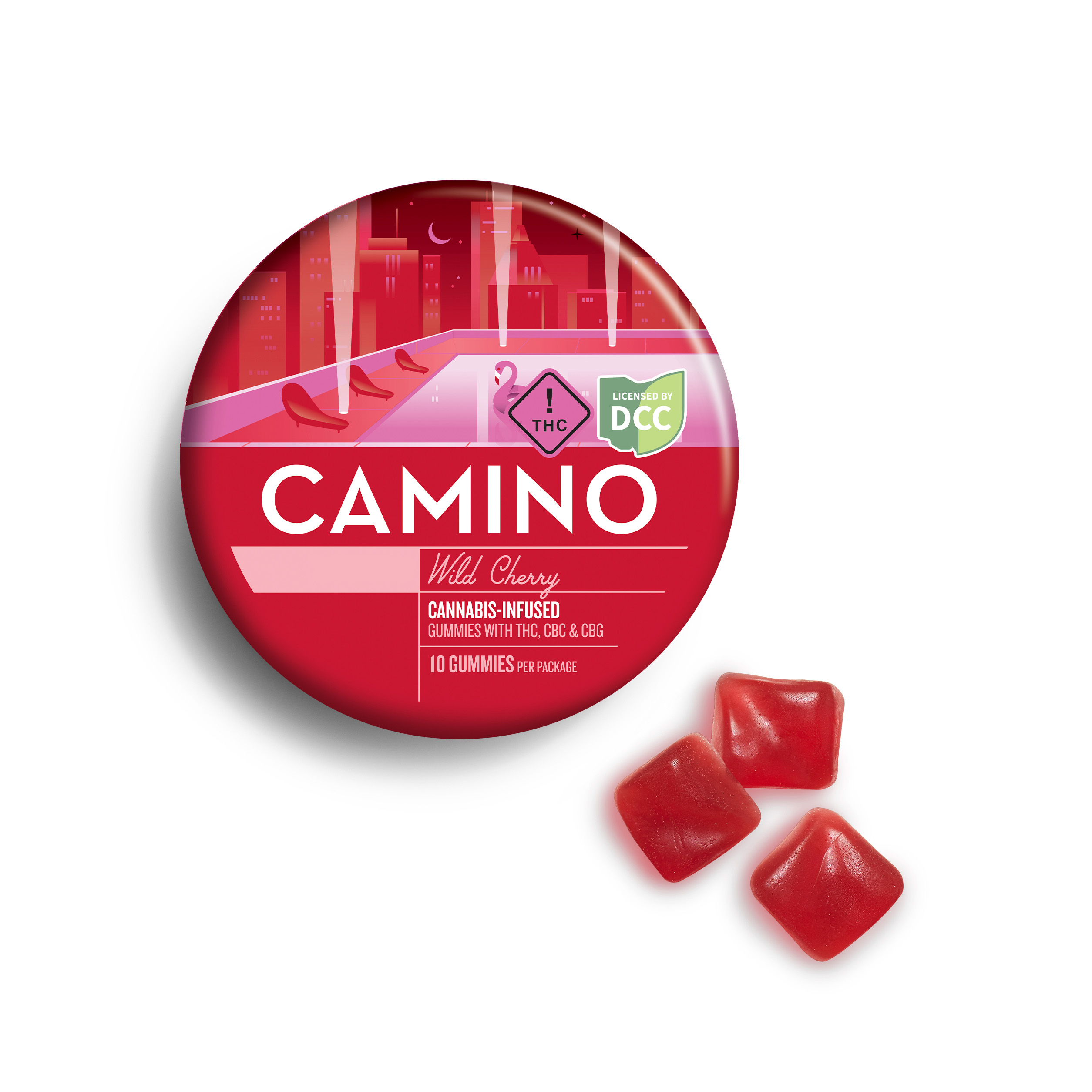 Photograph of product: Camino Wild Cherry Gummies