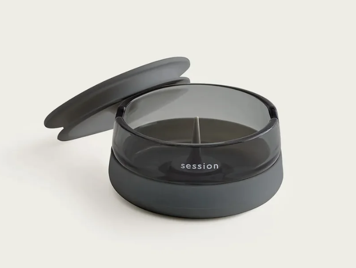 Photograph of product: Ashtray Debowler with Lid (Glass) | Session Goods
