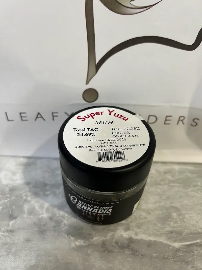 Photograph of product: Native Nations Oui'd | Flower | Super Yuzu Oui'd - 3.5g