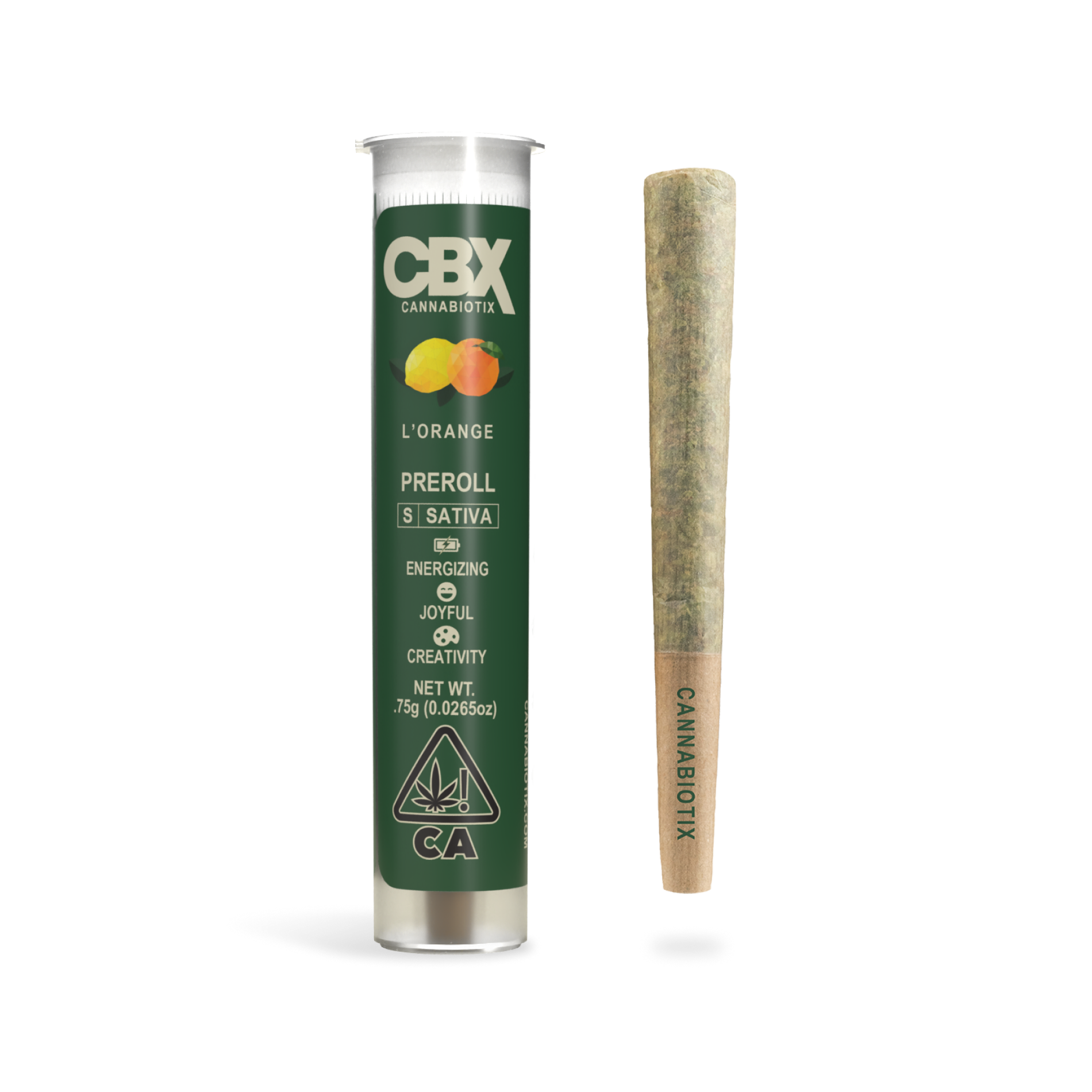 Photograph of product: Cannabiotix - L'Orange (Sativa) Preroll .75g
