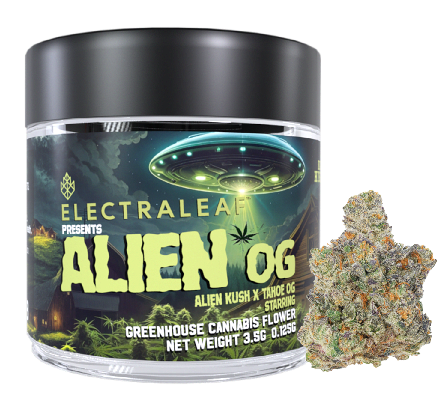 Photograph of product: Electraleaf | Alien OG | Flower | 3.5g
