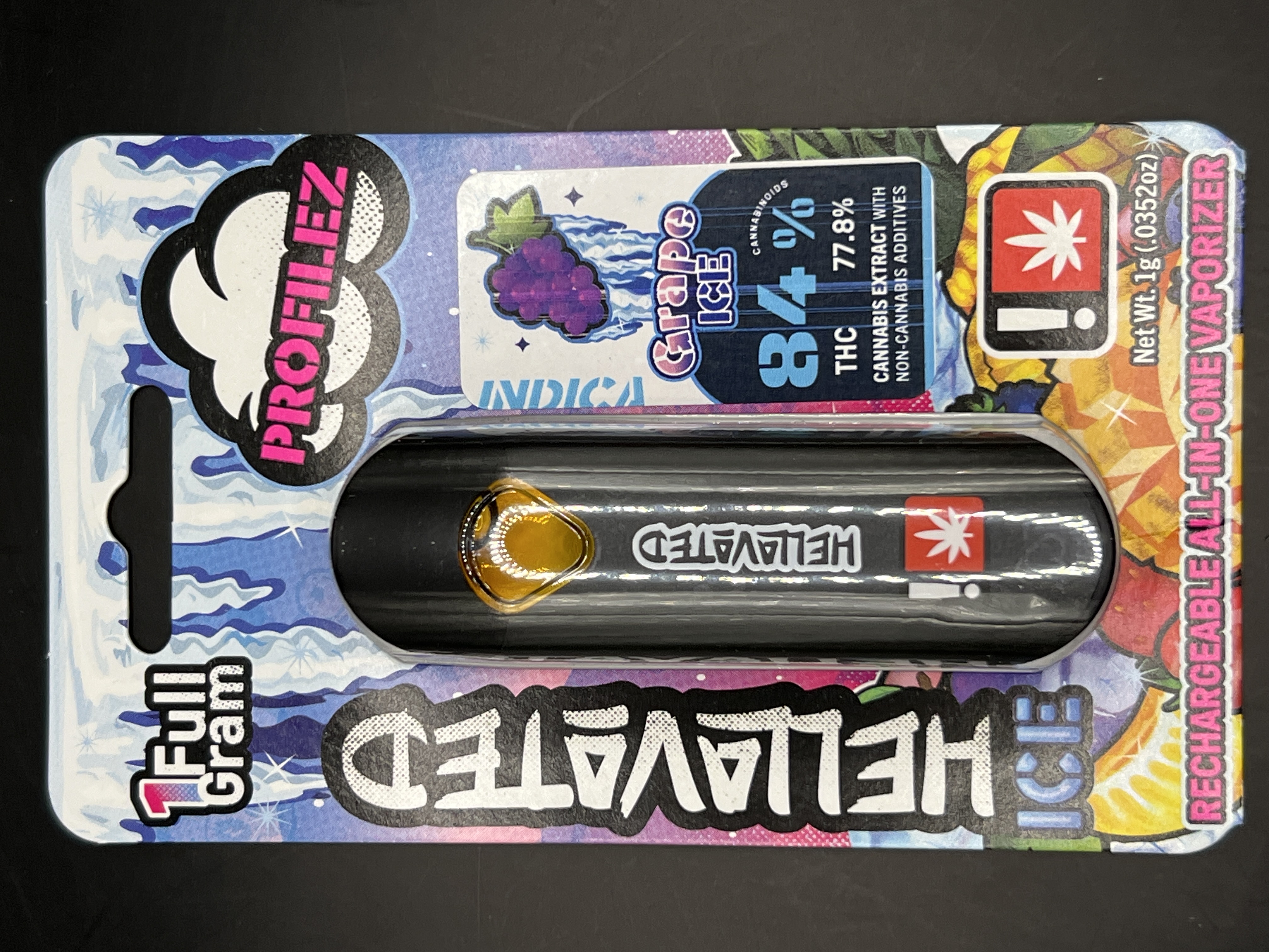 Photograph of product: Hellavated Grape Ice All-In-One Vaporizer