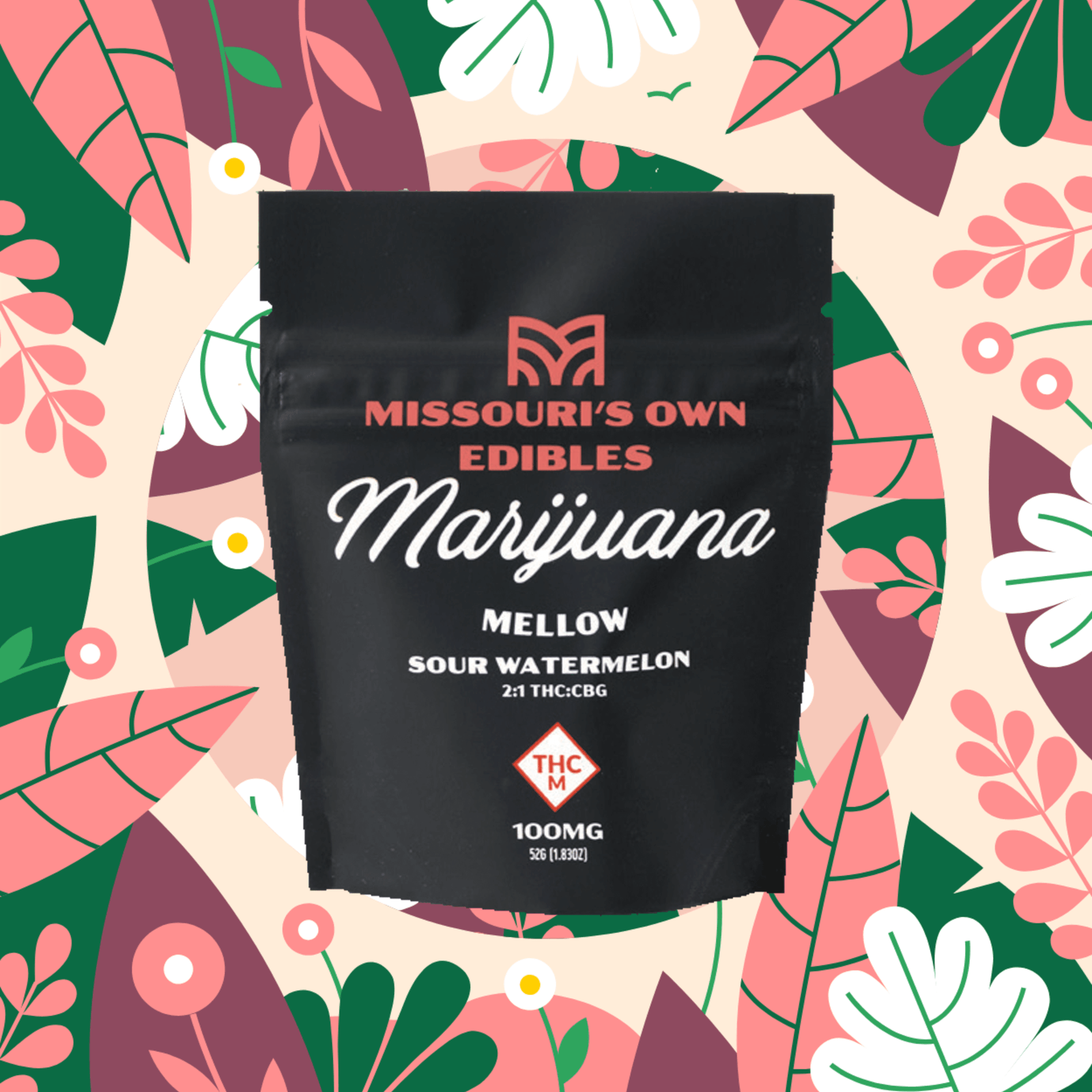 Photograph of product: Missouri's Own | Gummies | Sour Watermelon 2:1 CBG 100mg