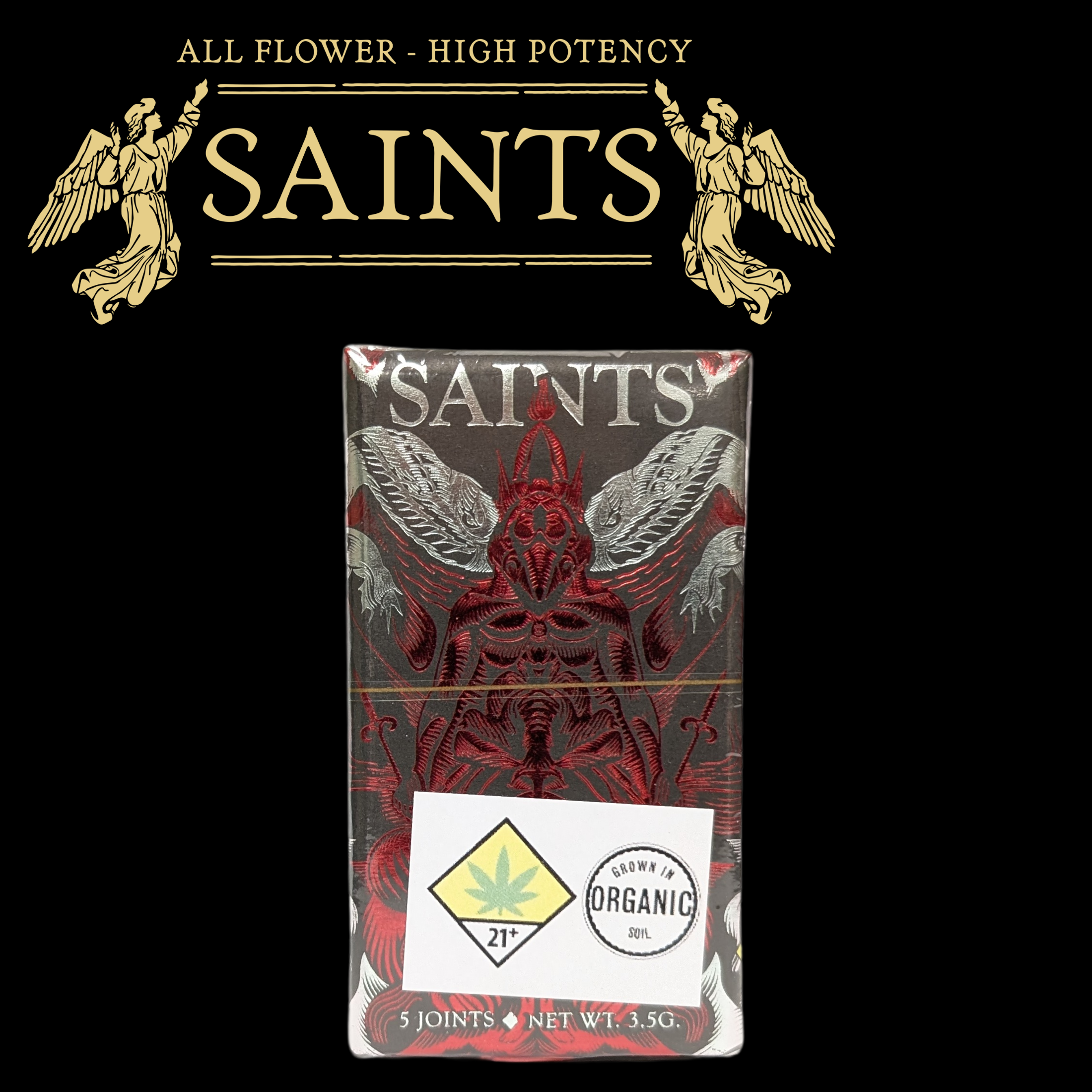 Photograph of product: TOMO 77 CW1 Multi Strain Art Pre-Roll 5-pack | 3.5g