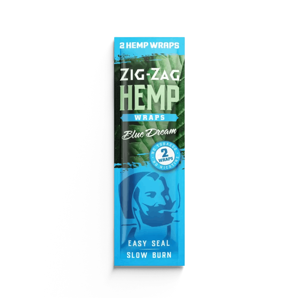 Photograph of product: Zig Zag Hemp Wraps 2pk - Blue Dream