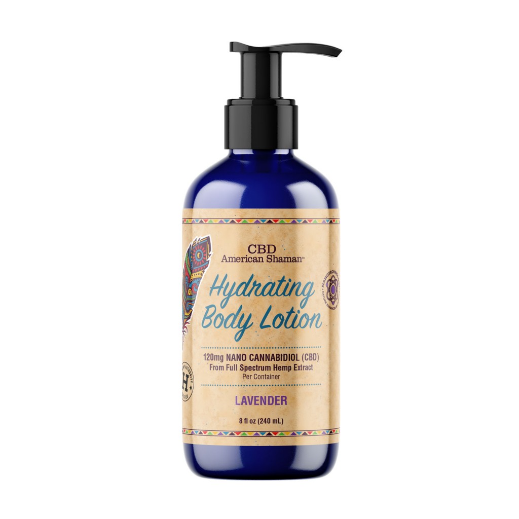 Photograph of product: CBD American Shaman 120mg Hydrating Body Lotion