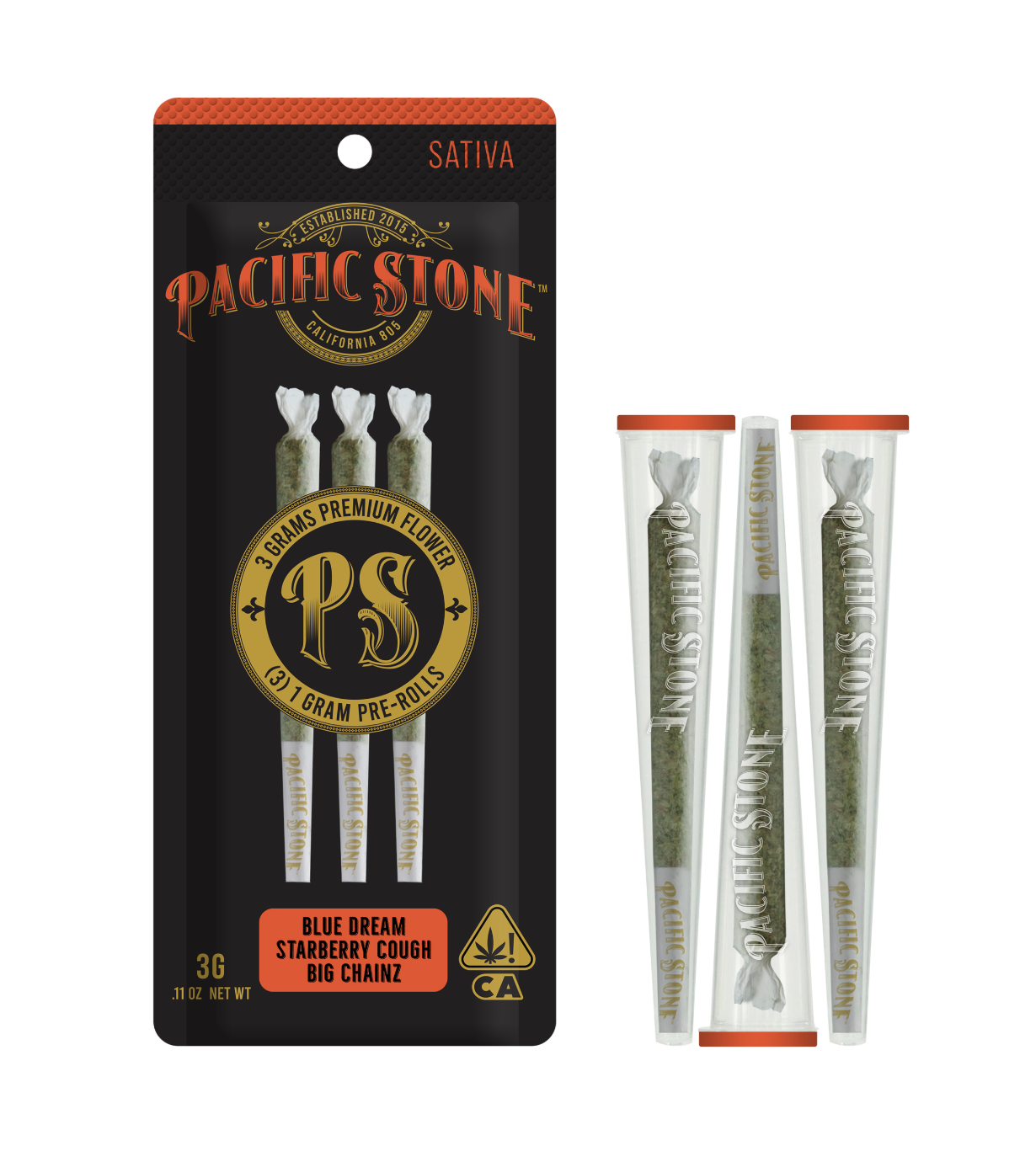 Photograph of product: Pacific Stone Variety 3pk 3g - Oui'd