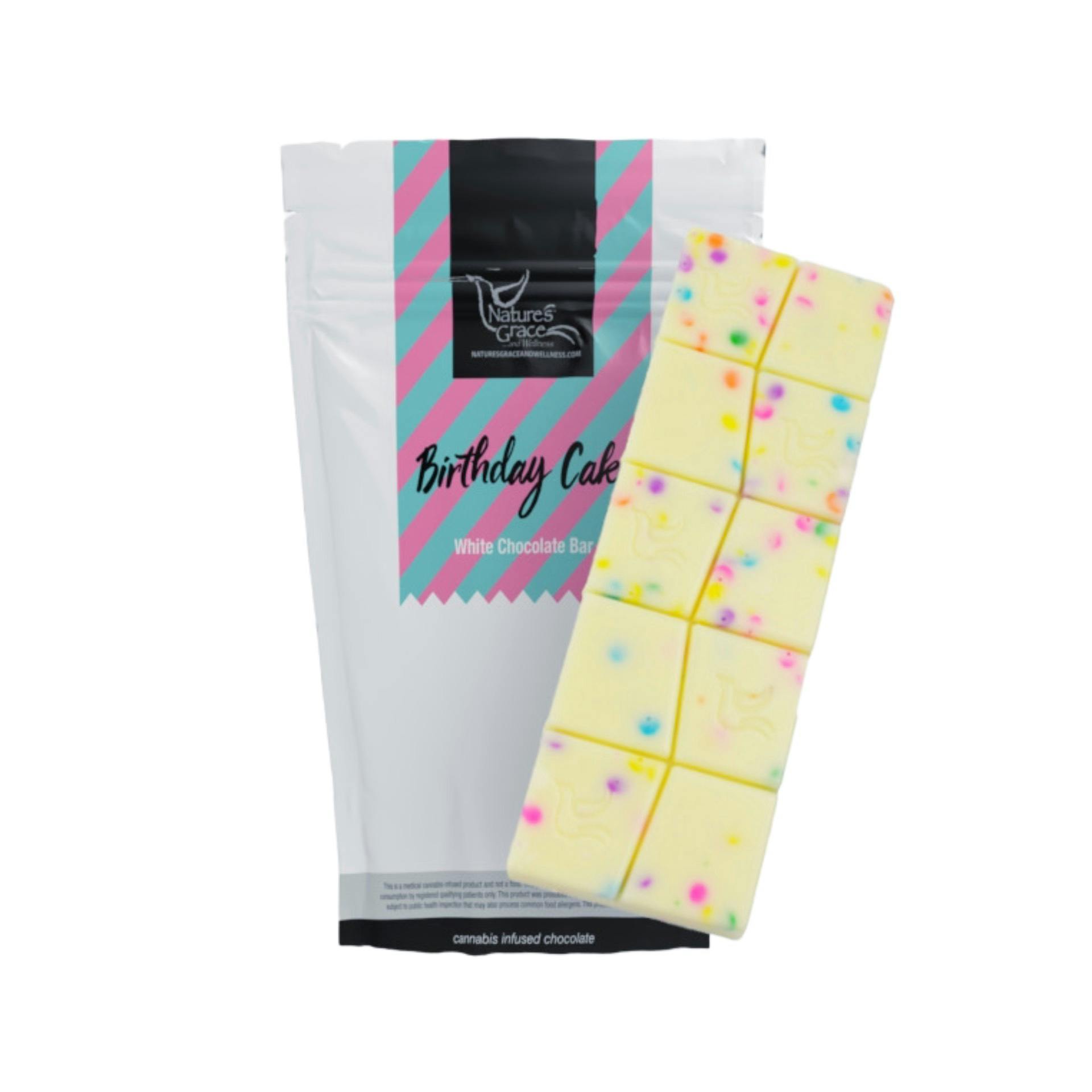 Photograph of product: Birthday Cake White Chocolate Bar