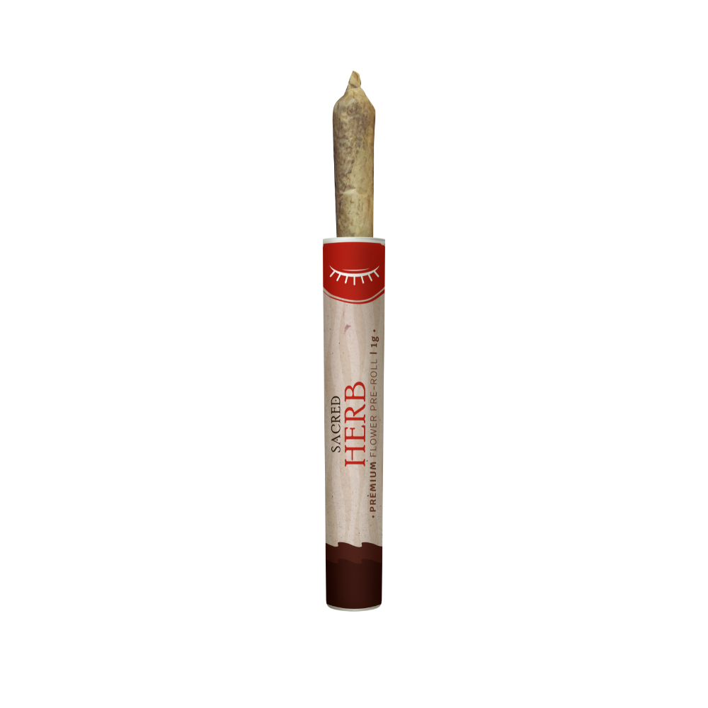 Photograph of product: Sacred Herb 91 Chem VA Skunk Preroll