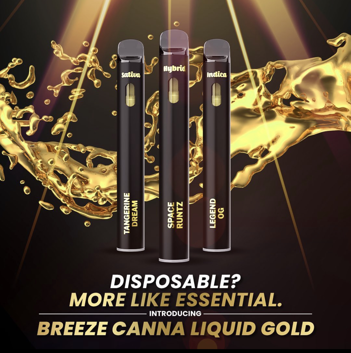 Photograph of product: Breeze Live Resin All-in-One Vape - Legend OG