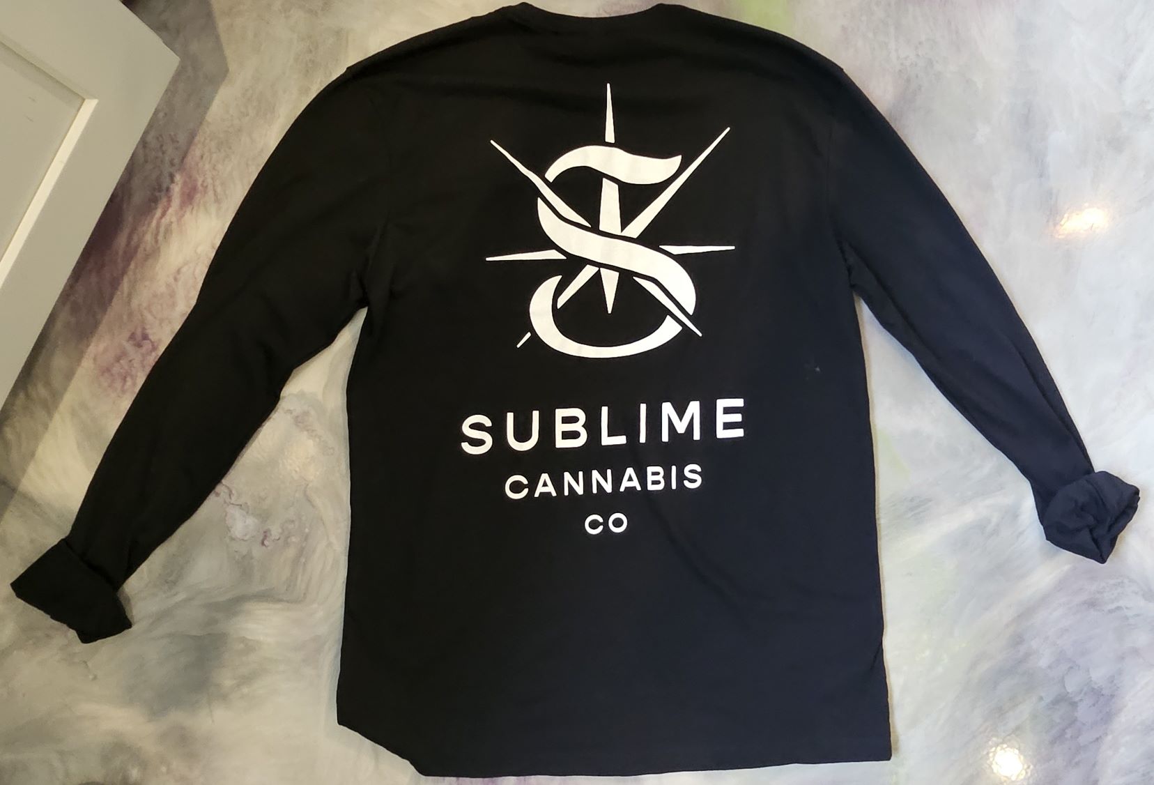 Photograph of product: SUBLIME BLACK LONG SLEEVE - XXL