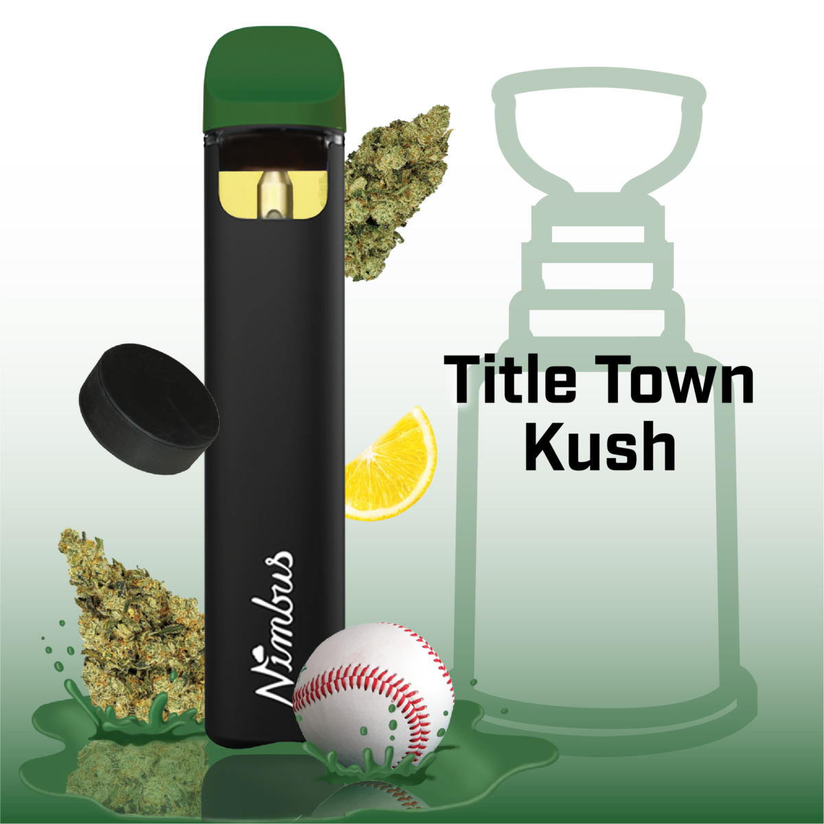 Photograph of product: Title Town Kush Disposable Vape | 0.5g - Nimbus