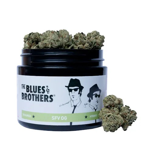 Photograph of product: The Blues Brothers Pre-Packed (1/8th oz) SFV OG - 3.5g