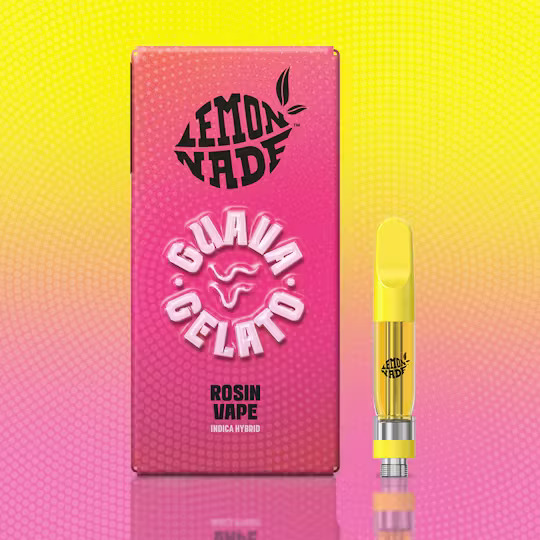 Photograph of Product: Lemonnade - Guava Gelato - Live Rosin Cart - 1g