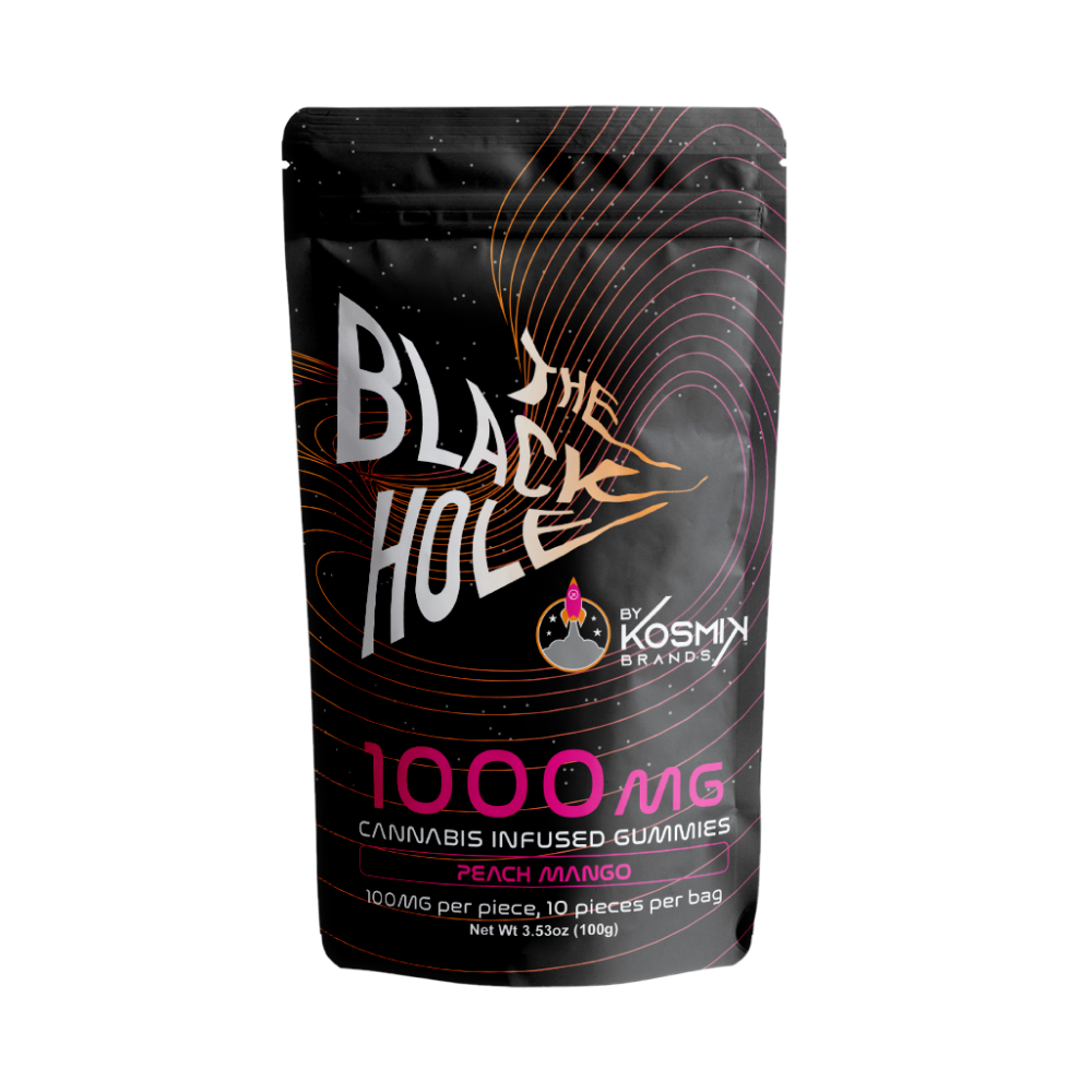 Photograph of product: Kosmik - Edible - Blackhole Nano Mango Peach Gummies