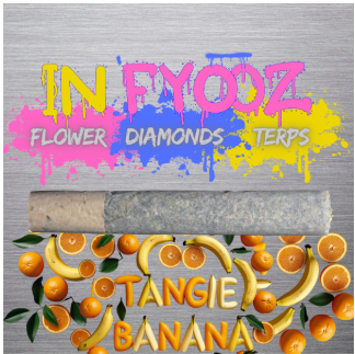 Photograph of product: Infused Pre-Roll - Tangie Banana - 1g