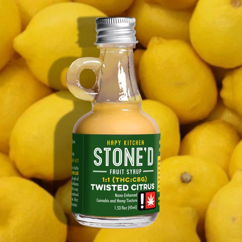 Photograph of product: Hapy Kitchen > Syrup  Stoned Fruit Syrups 250mg > 2:1 TH-oui:CBG > Twisted Citrus