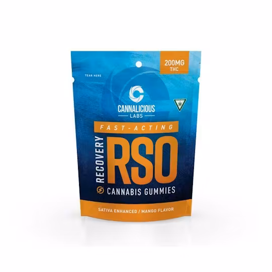 Photograph of Product: REC Cannalicious - Mango RSO Gummy 200mg