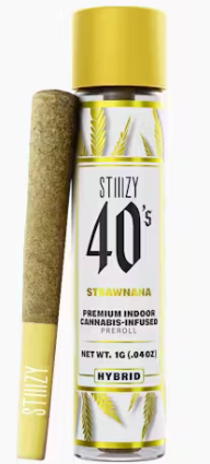 Photograph of product: Strawnana 40's Infused Pre-Roll | 1g