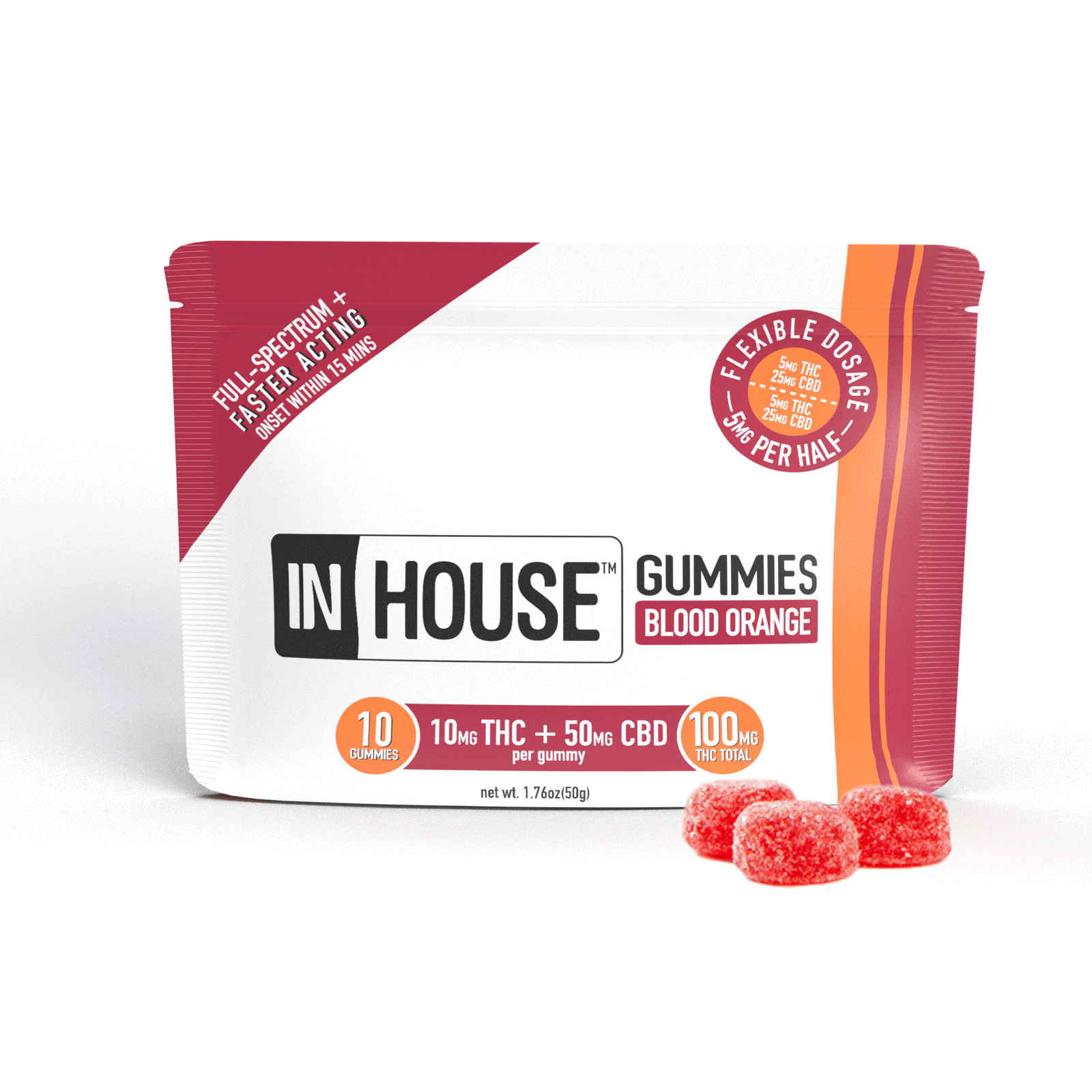 Photograph of product: Gummy Blood Orange [10pk] | 100mg