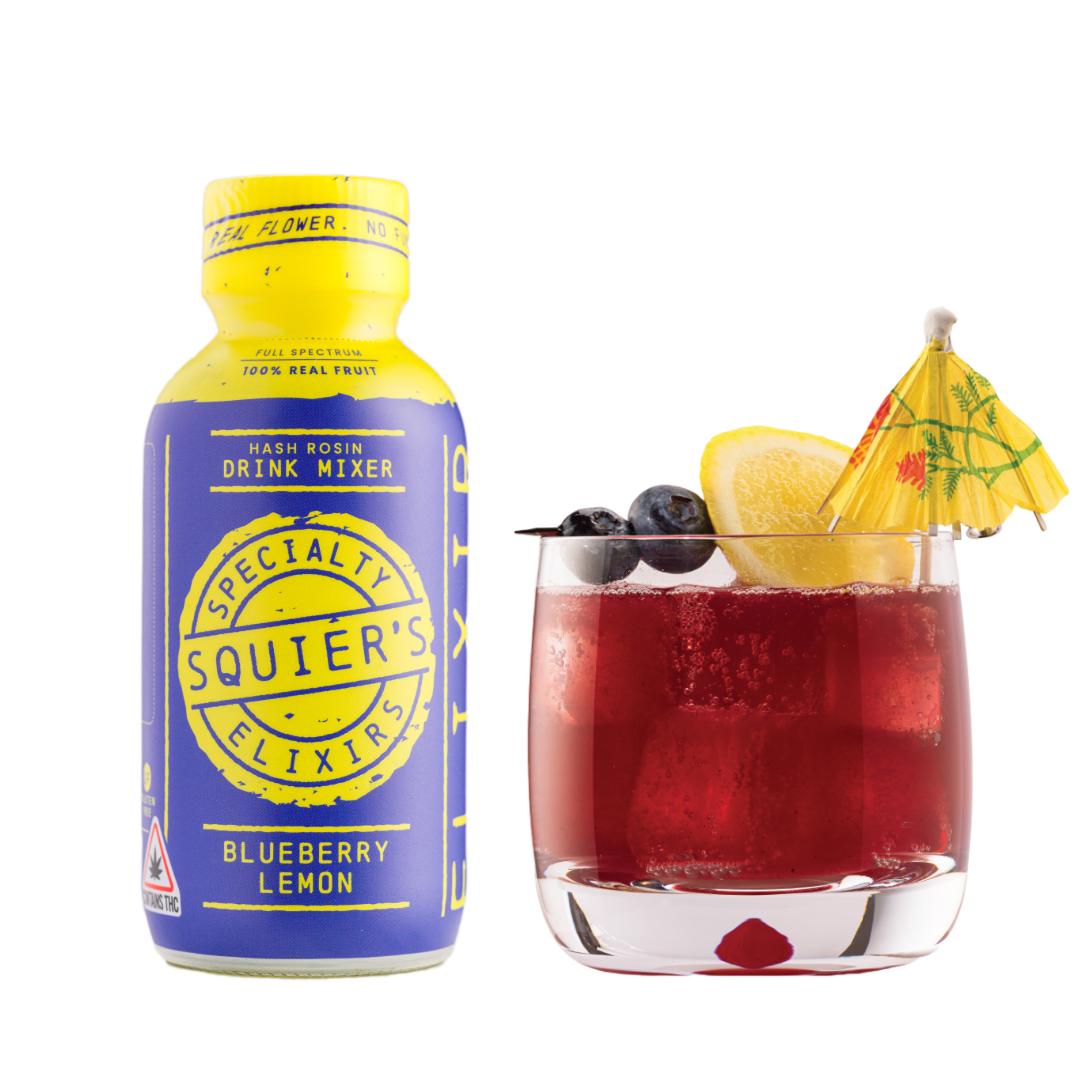 Photograph of product: 800mg Blueberry Lemon au chocolat Rosin Drink Mixer