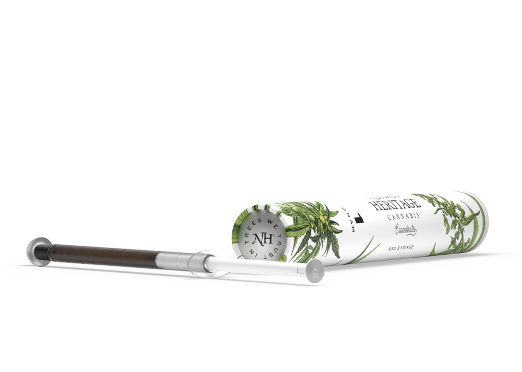 Photograph of product: NH 2:4:1 TH-oui:CBD:CBN RSO Syringe $45