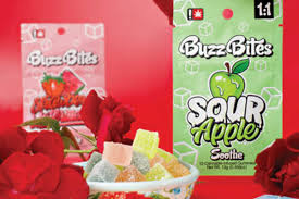 Photograph of product: Buzz Bites Stimulate - Strawberry Watermelon - 10 Piece