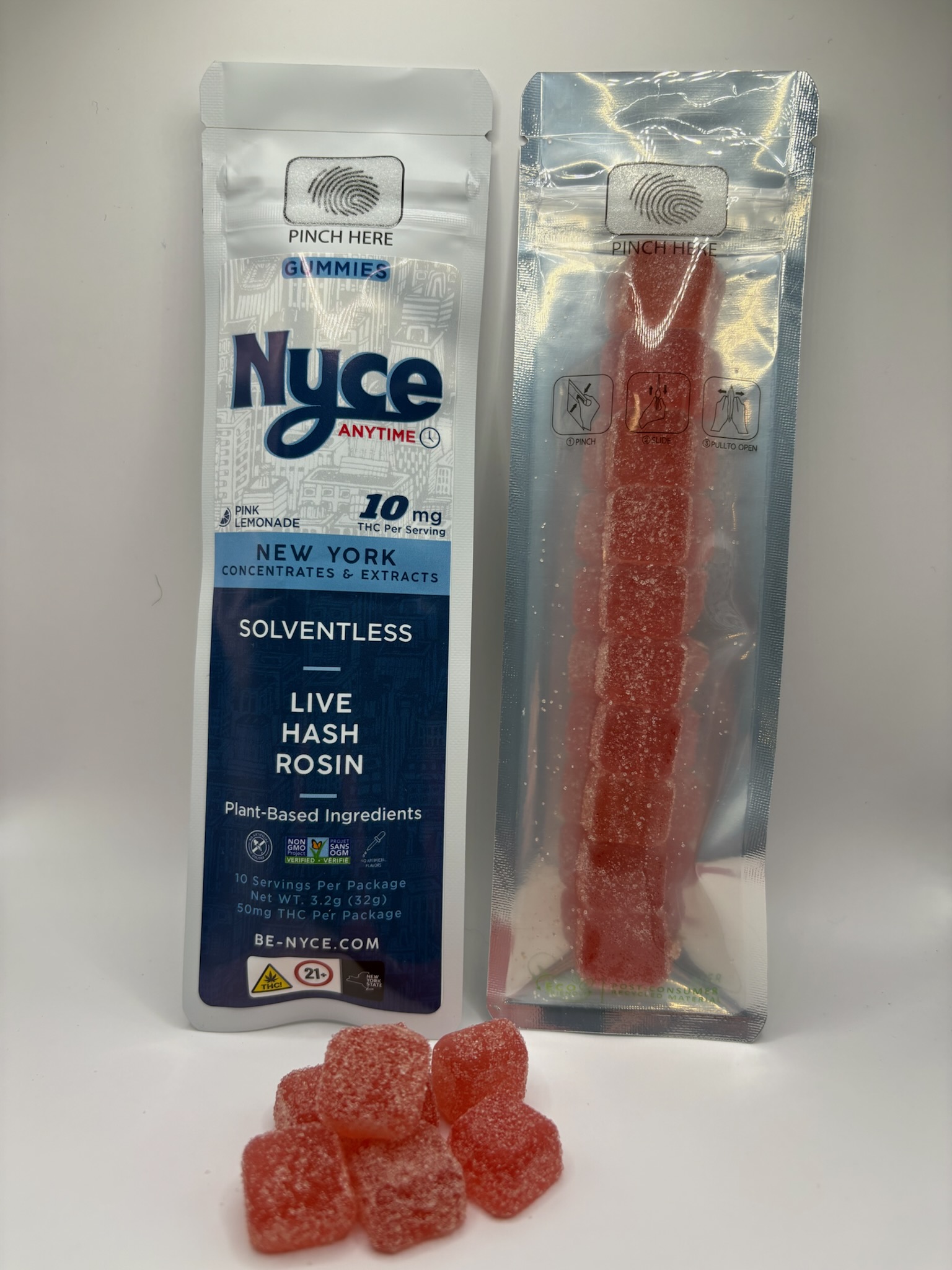 Photograph of Product: Pink Lemonade | Hash Rosin | Gummies | 5mg | 10 Pack