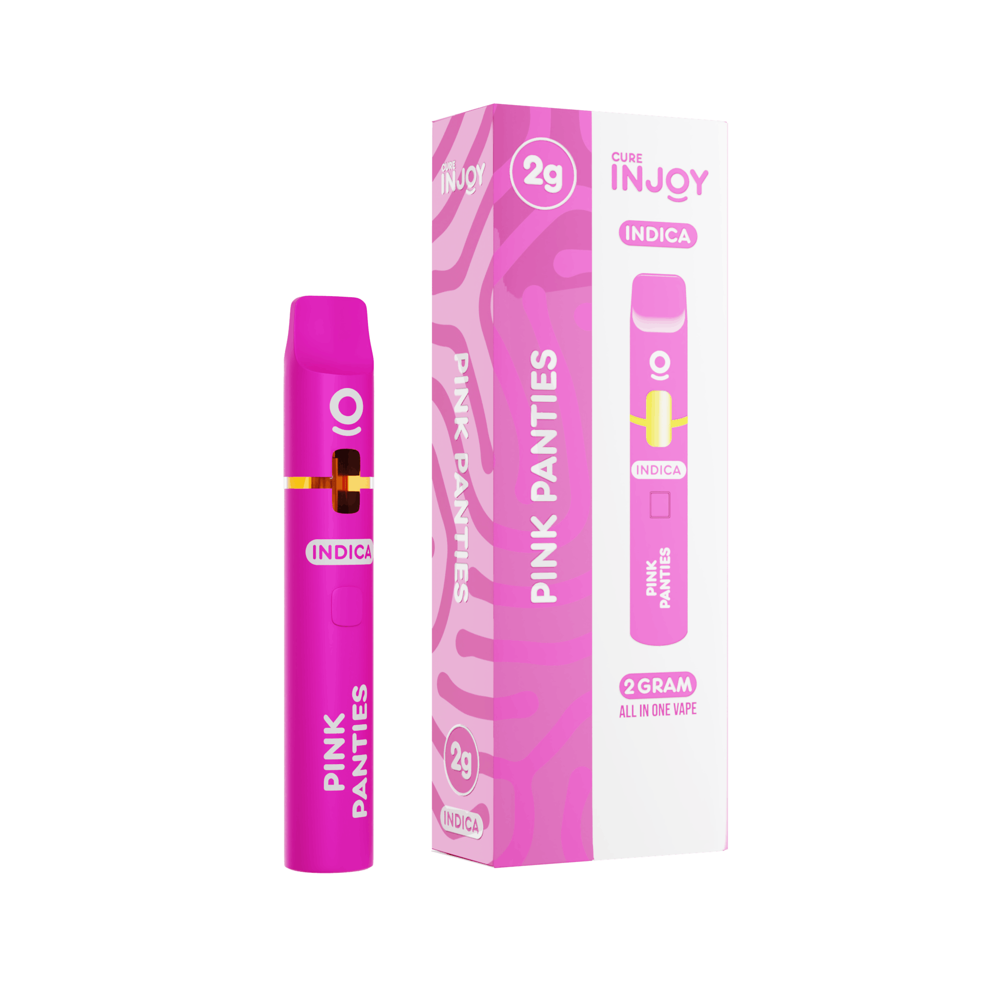 Photograph of product: CURE INJOY - DISPOSABLE DISTILLATE - 1G - PINK PANTIES - Oui'd