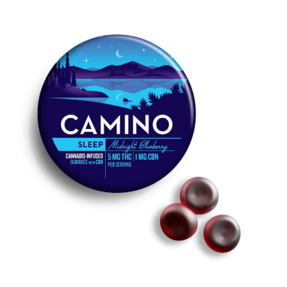 Photograph of product: Camino Midnight Blueberry Infused Gummies 00195