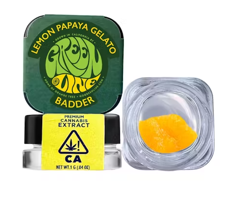 Photograph of product: BADDER - LEMON PAPAYA GELATO (1G) - 77.2%
