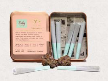 Photograph of Product: African Orange | 7 Pack Doobies Pre rolls | Sativa Dominant | Ruby Farms