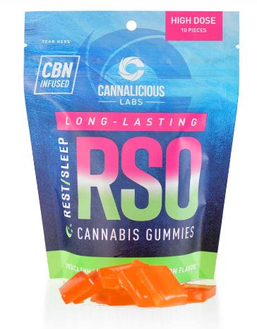 Photograph of product: RSO Gummy - Rest - Watermelon - High Dose