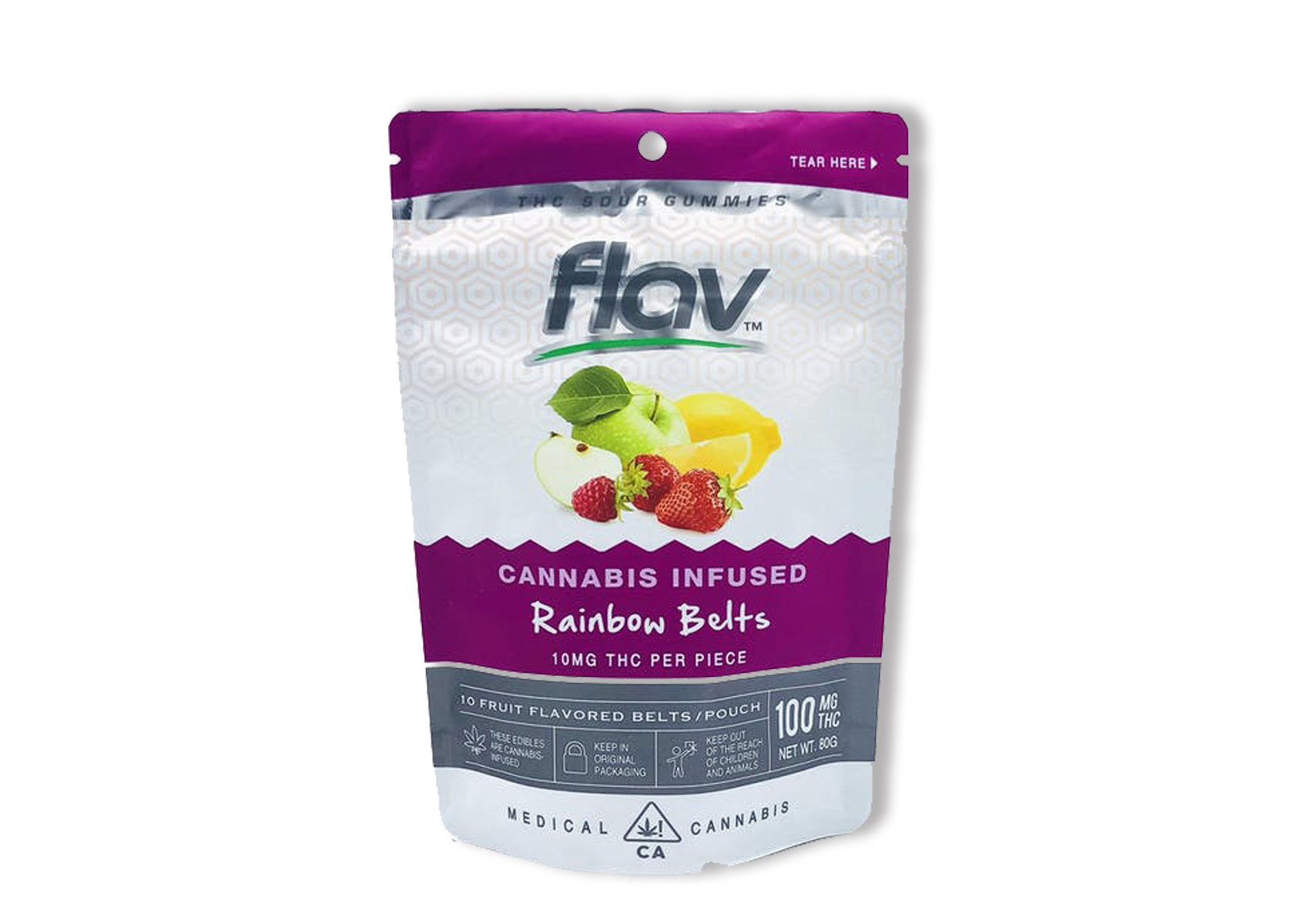 Photograph of product: 1:1 Rainbow Belts | 200mg