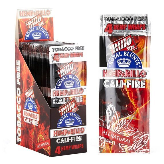 Photograph of product: Royal Blunts Hemparillo Hemp Wraps Cali Fire 4pk $1