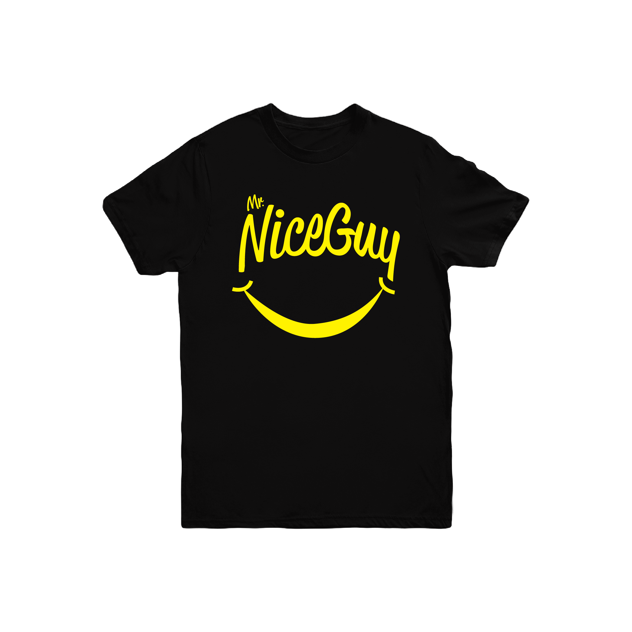 Photograph of product: CREW - BLACK/YELLOW - SMILE FACE FRONT - SMALL $45