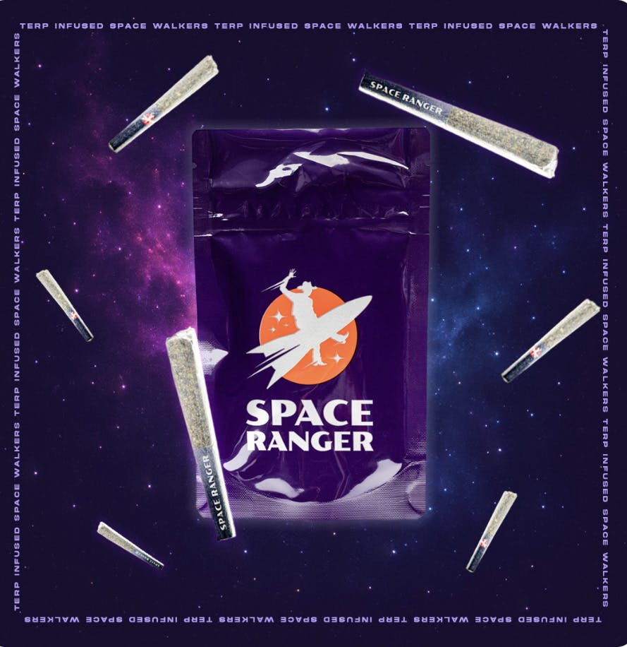 Photograph of product: Space Ranger: Meteor Melon x Banana Mac 2.5G 5 Pack Pre-Rolls