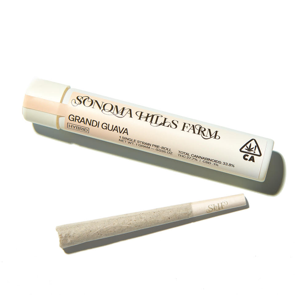 Photograph of product: Sonoma Hills Farm | Grandi Guava (H) | Single Strain Preroll Joint
