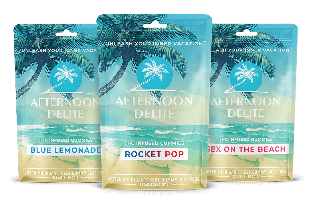 Photograph of Product: Afternoon Delite | Green Apple | 200mg Gummies | REC