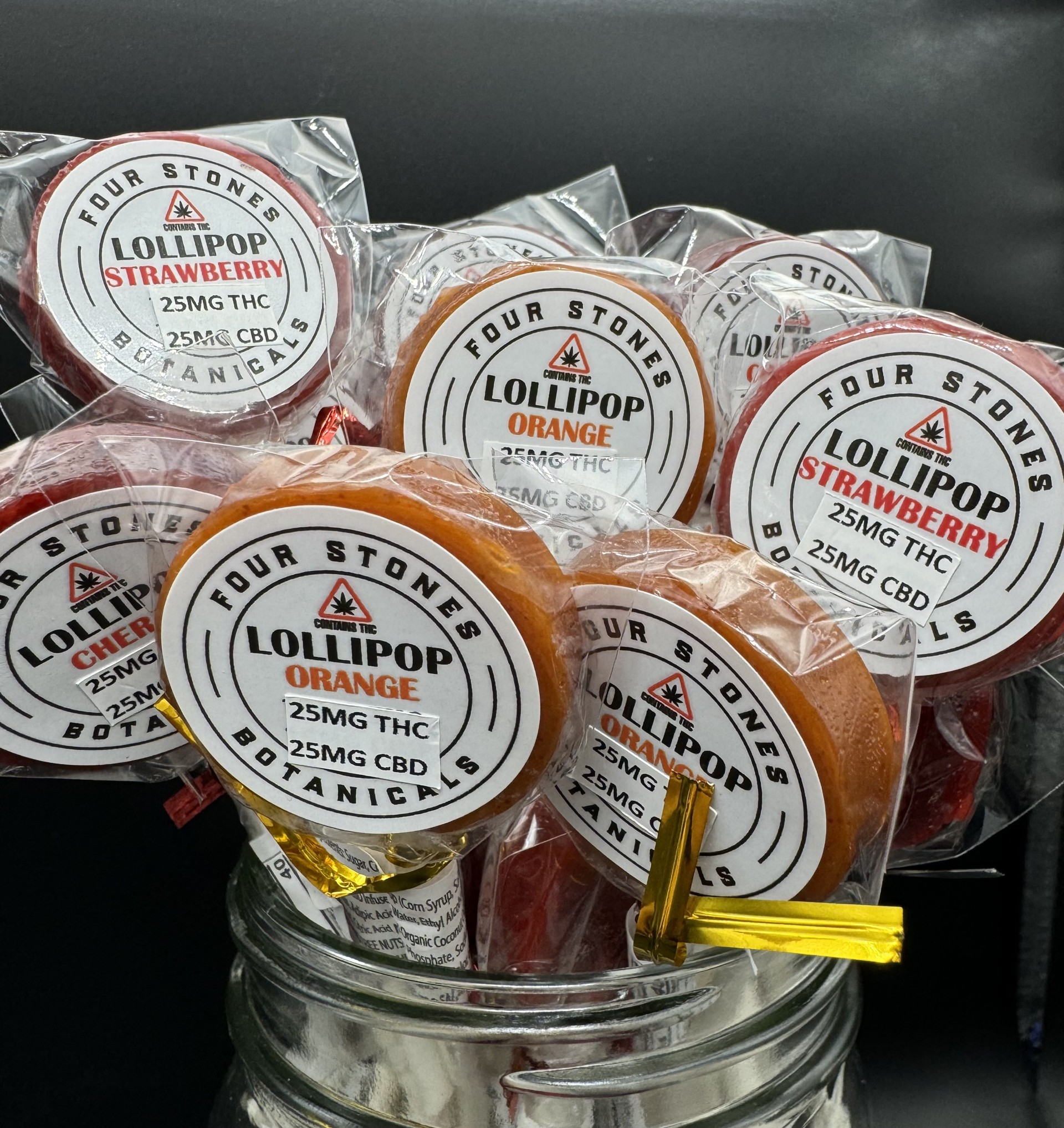Photograph of product: Lollipop 25:25 TH-oui:CBD | Assorted Flavors