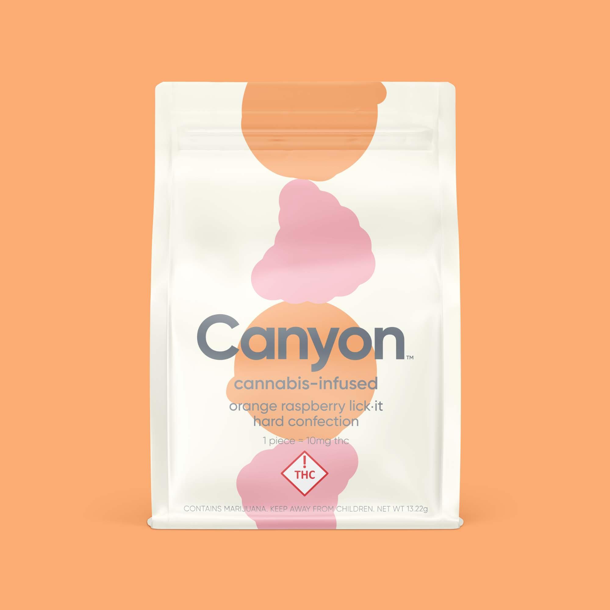 Photograph of product: Orange Raspberry Sucker