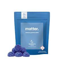 Photograph of product: Matter | Lunaberry | TH-oui:CBD:CBN | 2:1:1 | Gummy Bites | 100mg