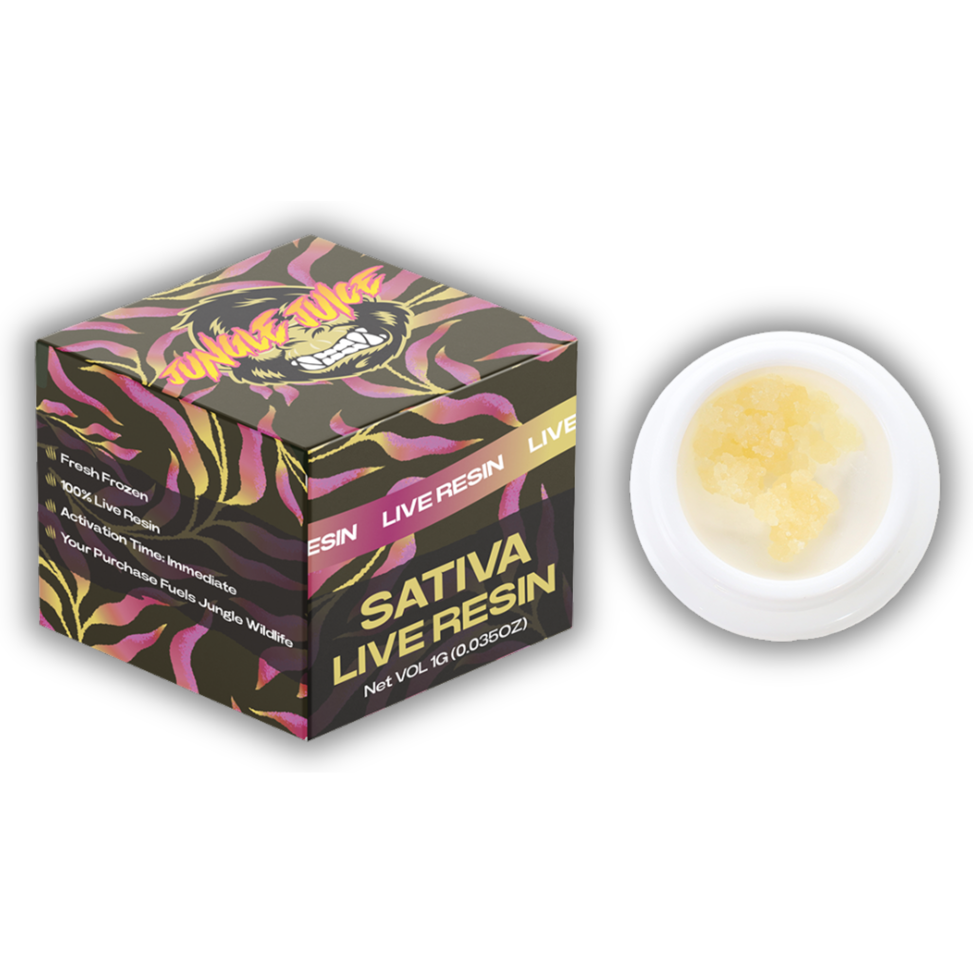 Photograph of product: Jungle Juice | Live Resin | Sour Tangie