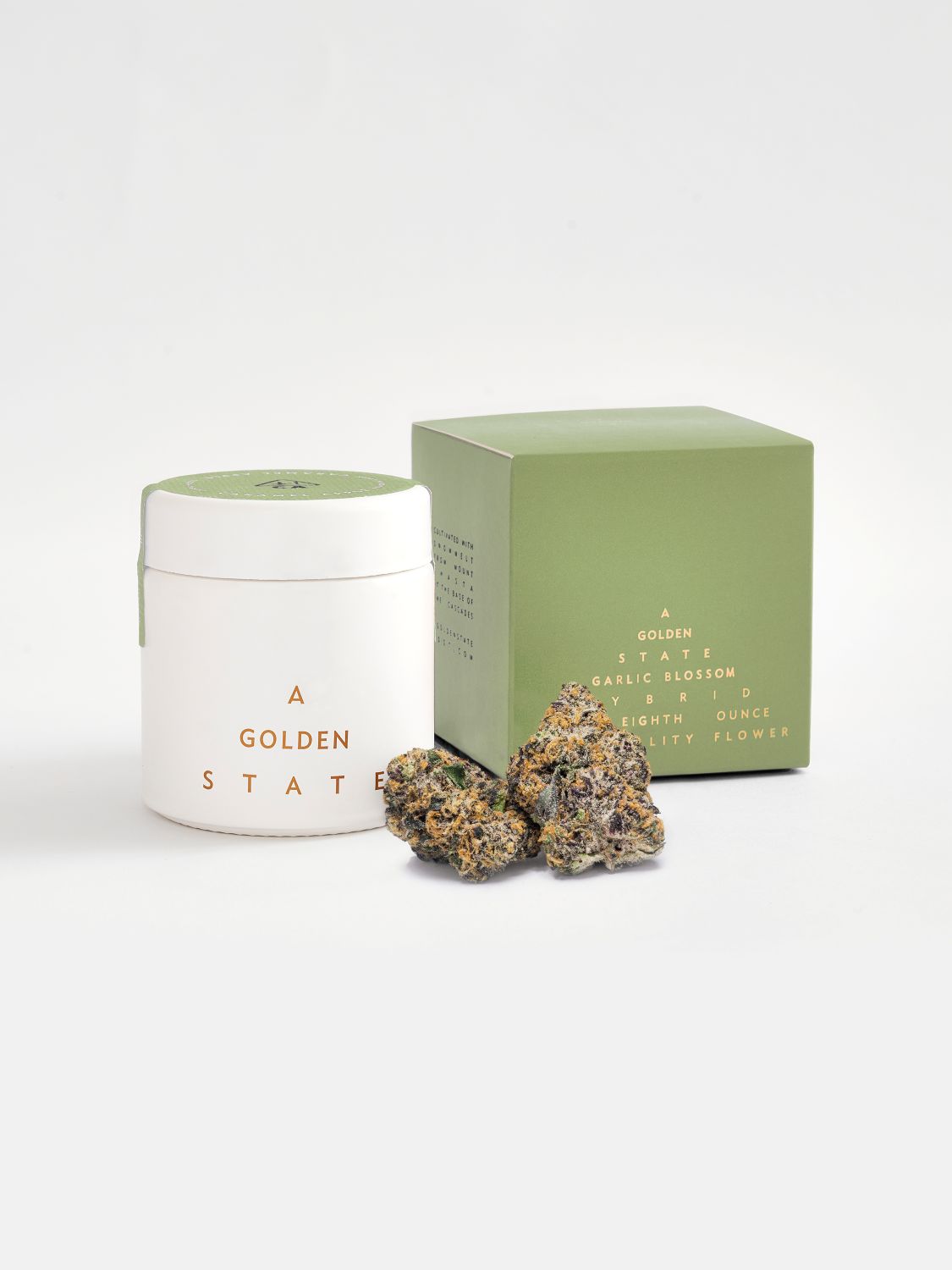 Photograph of product: A Golden State - 3.5g - Garlic Blossom