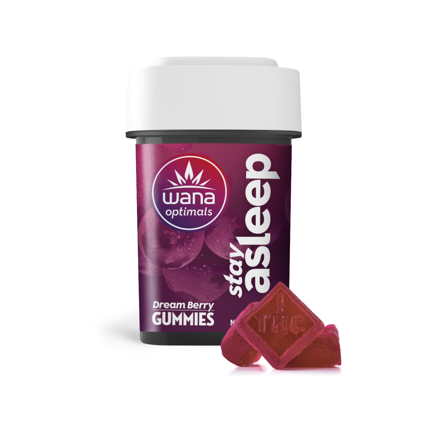 Photograph of product: Wana Stay Asleep Dream Berry 4:1:1: ummies 20pc
