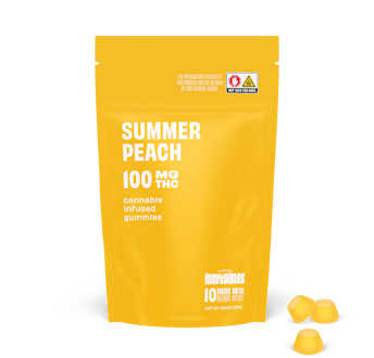 Photograph of product: Incredibles | Gummies | Summer Peach | 10pk/100mg